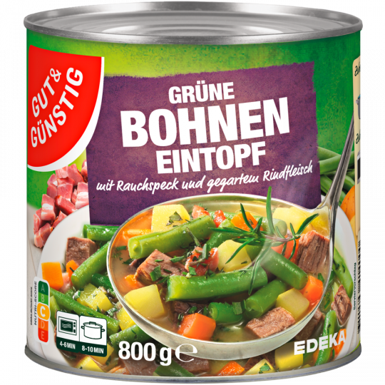 GUT&GÜNSTIG Grüne-Bohneneintopf 800 g 