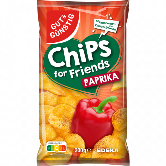 GUT&GÜNSTIG Paprika-Chips 200 g 