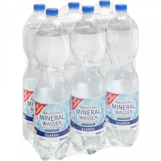 GUT&GÜNSTIG Mineralwasser classic 6x1,5 l 