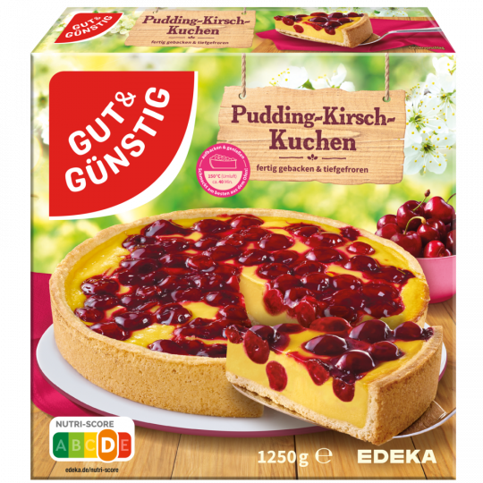 GUT&GÜNSTIG Pudding-Kirschkuchen 1250 g 