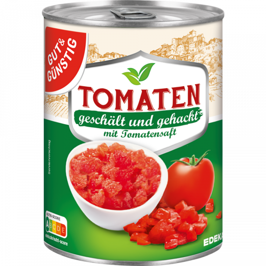 GUT&GÜNSTIG Tomaten, gehackt 400 g 