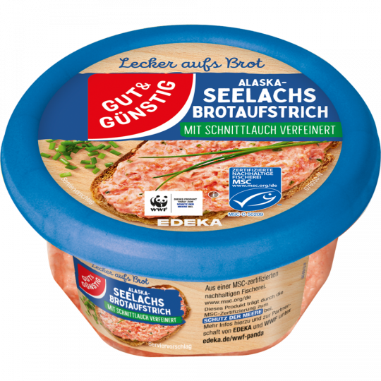 GUT&GÜNSTIG Brotaufstrich Alaska-Seelachs-Salat 150 g 