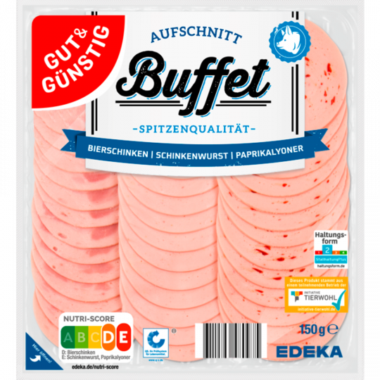 GUT&GÜNSTIG Aufschnitt-Buffet 150 g 