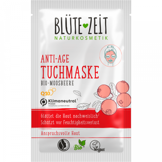 BLÜTEZEIT Anti-Age Tuchmaske Q10 1 Tuch 