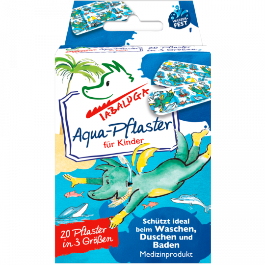 Tabaluga Aquapflaster für Kinder 20 Stück 