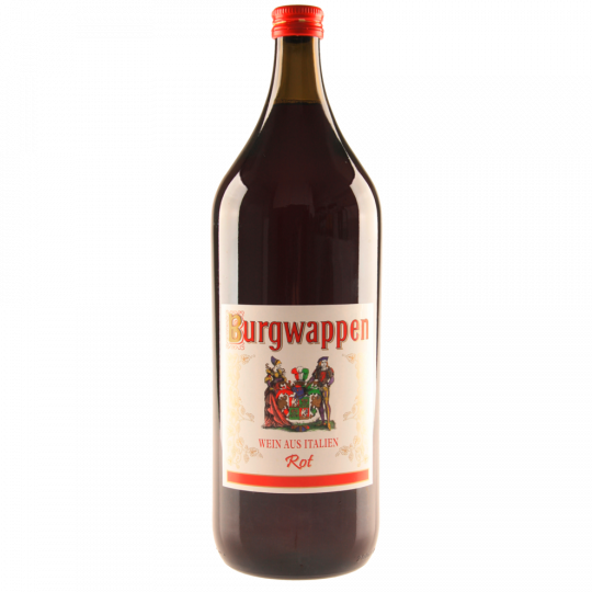 Burgwappen Wein aus Italien rot 2 l 
