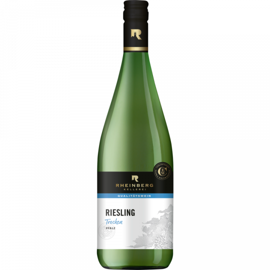 Rheinberg Kellerei Riesling Pfalz Qualitätswein weiß 1 l 