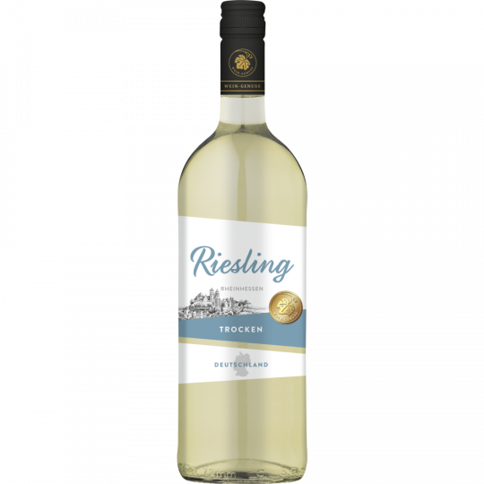 Wein-Genuss Riesling Rheinhessen Qualitätswein weiß 1 l 