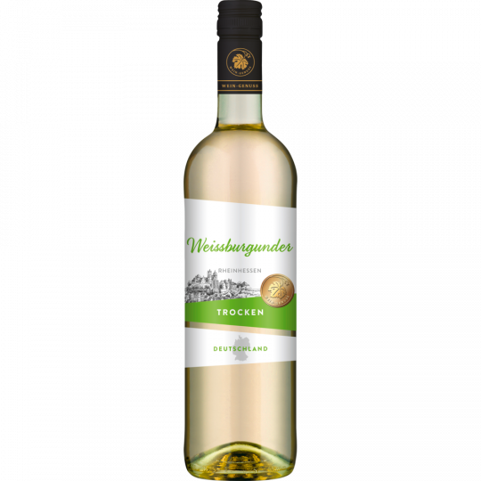 Wein-Genuss Weißburgunder Rheinhessen Qualitätswein weiß 0,75 l 