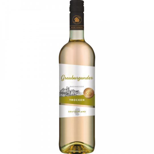 Wein-Genuss Grauburgunder Rheinhessen Qualitätswein weiß 0,75 l 