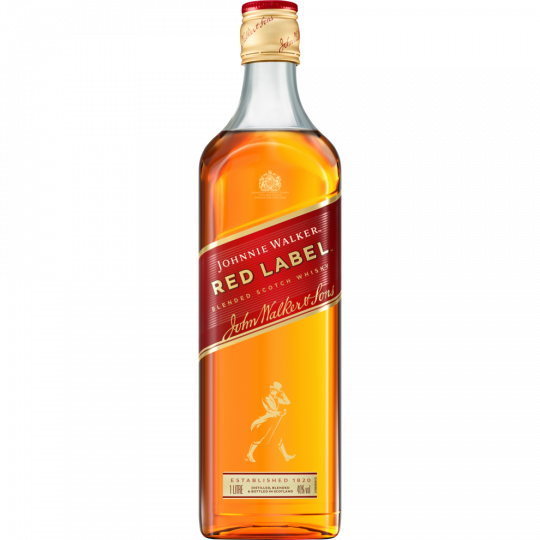 JOHNNIE WALKER Red Label Blended Scotch Whisky 40 % vol. 1 l 