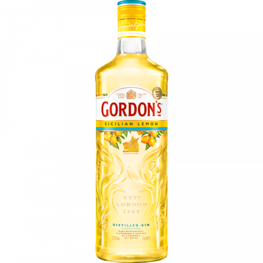 GORDON'S London Dry Gin Sicilian Lemon 37,5 % vol. 0,7 l 