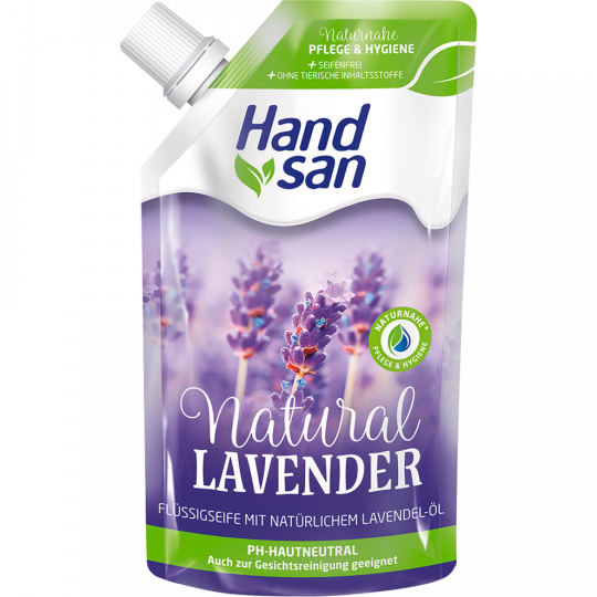Handsan Natural Lavender Flüssigseife - Nachfüllbeutel 300 ml 