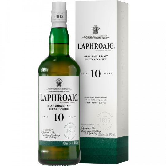 Laphroaig Single Malt 10 Years Old 40 % vol. Geschenkpackung 0,7 l 
