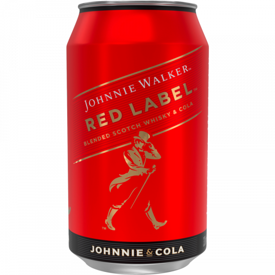 JOHNNIE WALKER Red Label & Cola 10 % vol. 0,33 l 