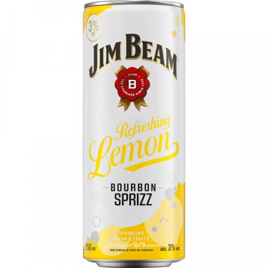 Jim Beam Refreshing Lemon Bourbon Sprizz 3 % vol. 0,25 l 