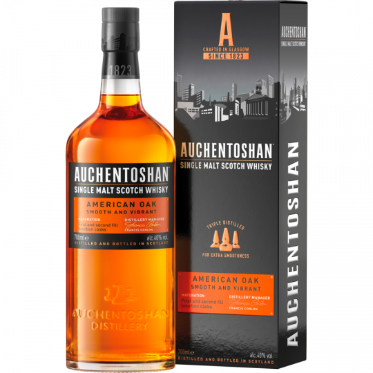 AUCHENTOSHAN Lowland American Oak Single Malt Scotch Whisky 40 % vol. 0,7 l 