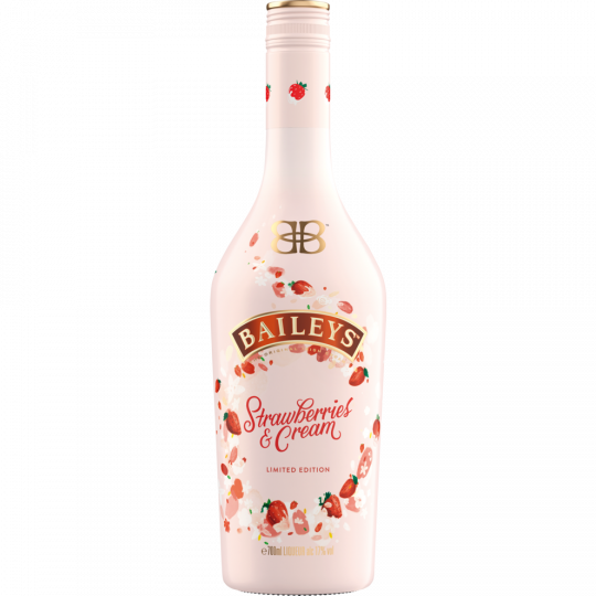 Baileys Strawberries & Cream Likör 17 % vol. 0,7 l 