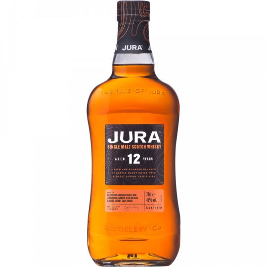 JURA 12 Years Single Malt Scotch Whisky 40 % vol. 0,7 l 