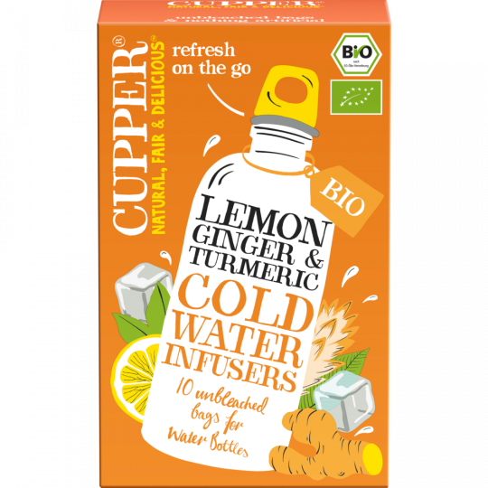 CUPPER Bio Cold Water Infusers Lemon Ginger & Turmeric 27 g 