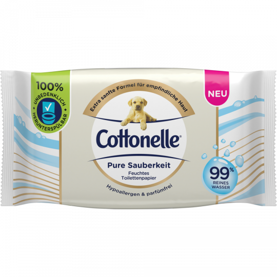 Cottonelle Feucht Toilettenpapier Pure Sauberkeit 38 Stück 