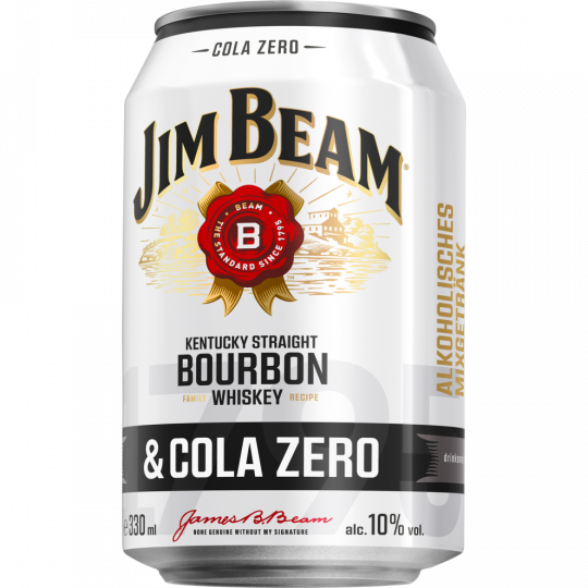 Jim Beam White & Cola Zero 10 % vol. 0,33 l 