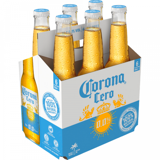 Corona Cero 0,0 % alkoholfrei - 6-Pack 6 x 0,355 l 