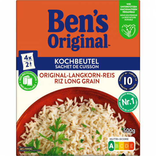 Ben's Original Kochbeutel Original-Langkorn-Reis 500 g 