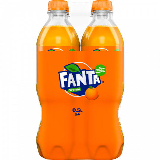Fanta Orange - 4-Pack 4 x 0,5 l 