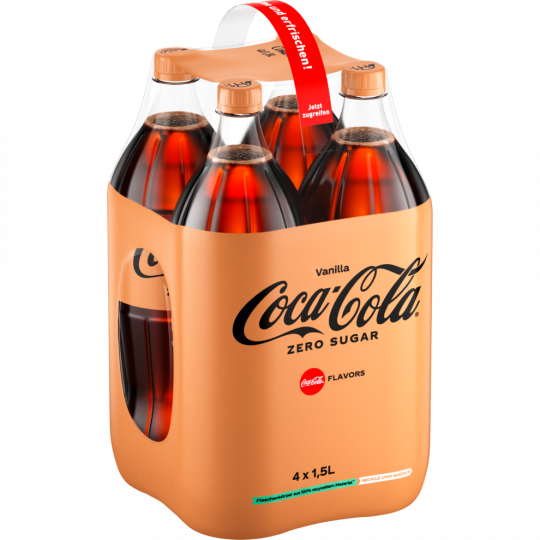 Coca-Cola Zero Sugar Vanilla - 4-Pack 4 x 1,5 l 