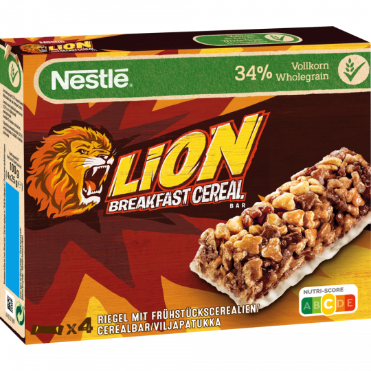 Nestlé Lion Breakfast Cereal Riegel 4 Stück 
