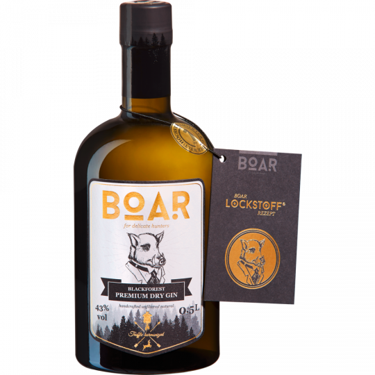BOAR Blackforest Premium Dry Gin 43 % vol. 0,5 l 