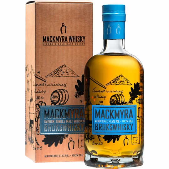 MACKMYRA Brukswhisky 41,4 % vol. 0,7 l 