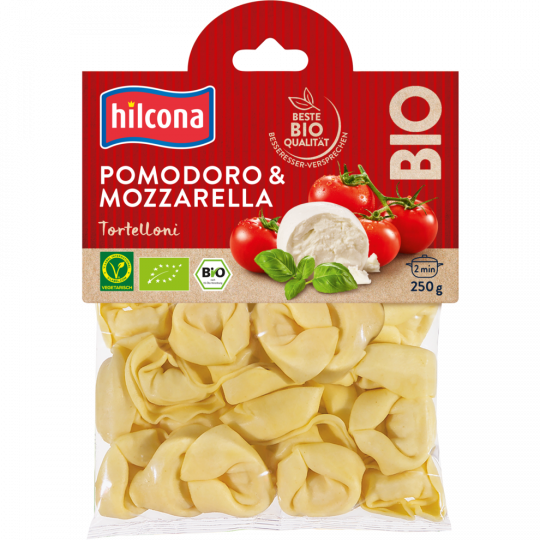 hilcona Bio Tortelloni Pomodoro - Mozzarella 250 g 