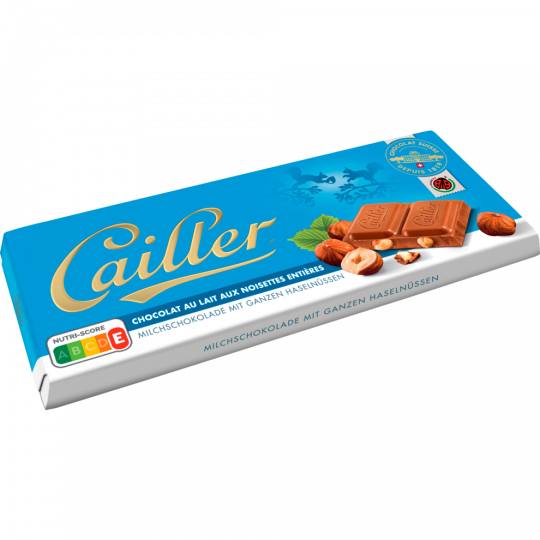 Cailler Milchschokolade mit ganzen Haselnüssen 100 g 