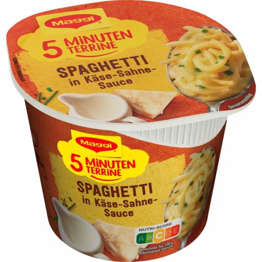Maggi 5 Minuten Terrine Spaghetti in Käse-Sahne Sauce 62 g 