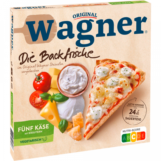 Original Wagner Die Backfrische Fünf Käse 340 g 