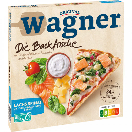 Original Wagner ASC Die Backfrische Lachs Spinat 350 g 