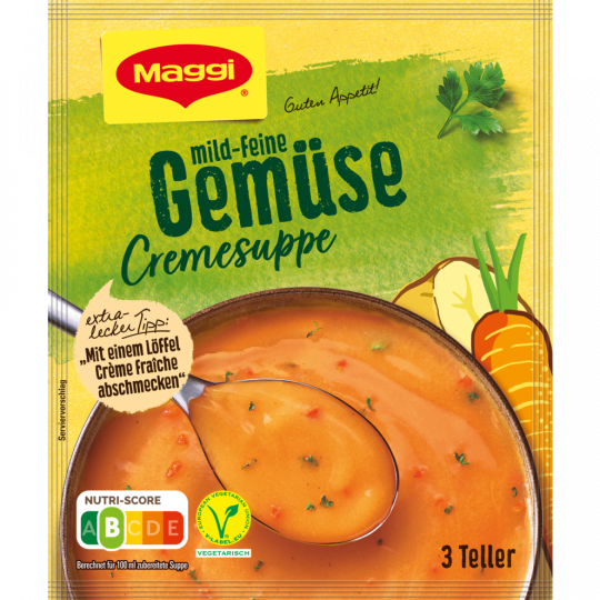 Maggi Guten Appetit mild-feine Gemüse Cremesuppe für 3 Teller 