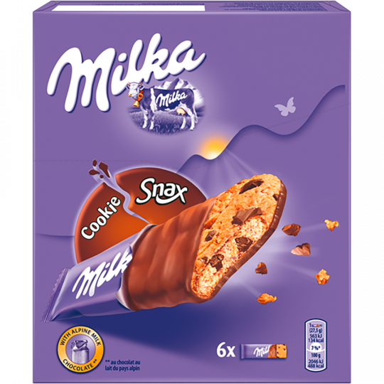 Milka Cookie Snax 165 g 