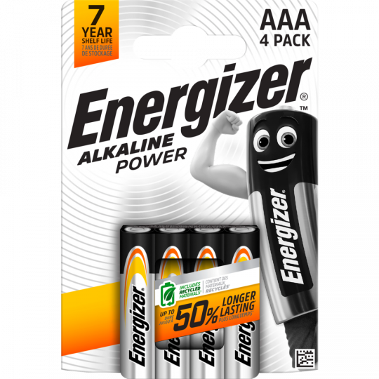 Energizer Alkaline Power AAA 4 Stück 