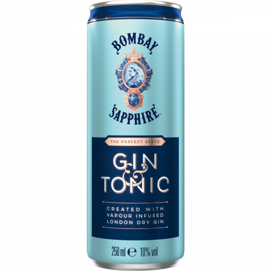 BOMBAY SAPPHIRE Gin & Tonic 10 % vol. 0,25 l 