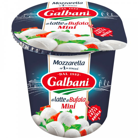 Galbani Mozzarella di Latte di Bufala Mini 52 % Fett i. Tr. 350 g 