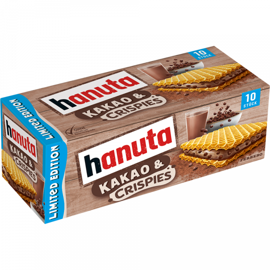 Ferrero Hanuta Kakao & Crispies 10 Stück 