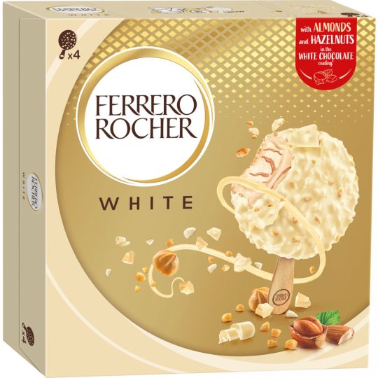 Ferrero Rocher White Ice Cream Stick 4 x 70 ml 
