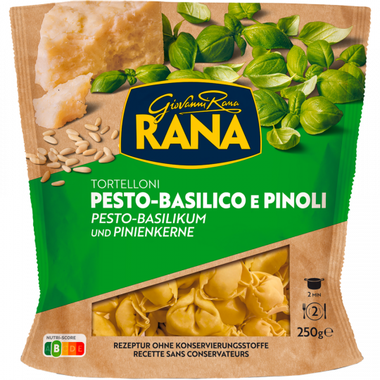 RANA Tortelloni Pesto-Basilikum und Pinienkerne 250 g 