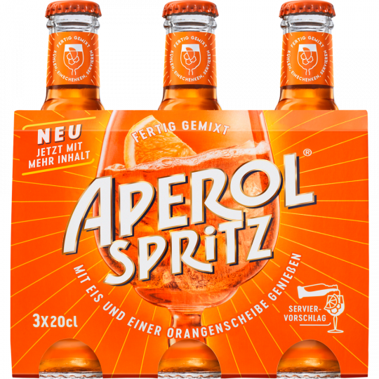 Aperol Spritz 10,5 % vol. 3 x 0,2 l 