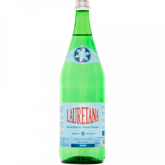 Lauretana Natürliches Mineralwasser ohne CO2 1 l 
