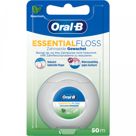Oral-B Essential Floss Zahnseide mint gewachst 50 m 