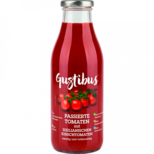 Gustibus Passierte Tomaten mit sizilianischen Kirschtomaten 520 g 